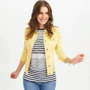 FDJ Jeans Jacket, Yellow, Cotton, XS
